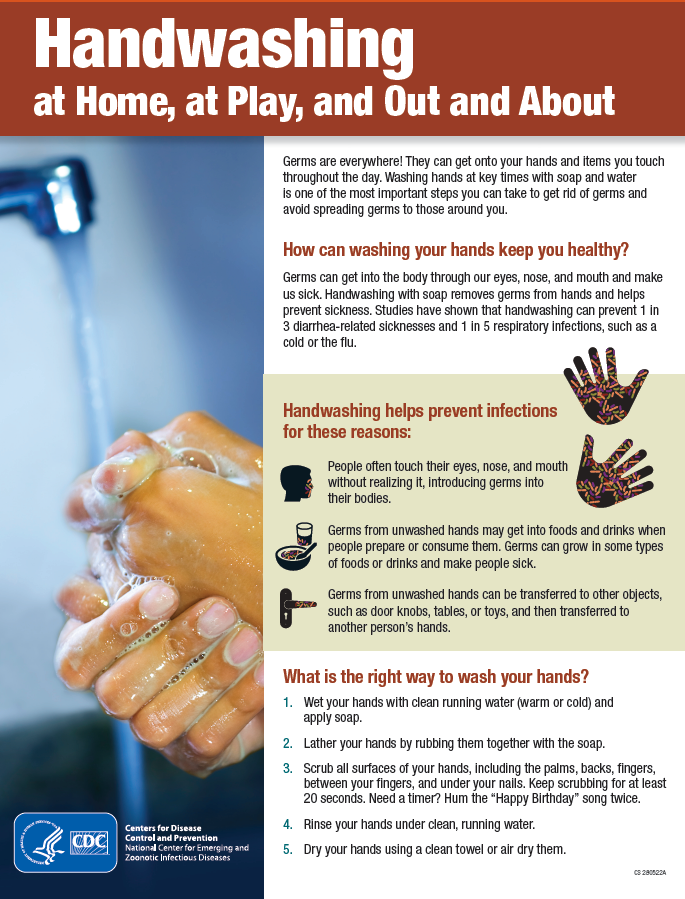 Handwashing at Home, at Play, and Out and About